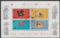 Click for more photos and details Hong Kong 1990 QEII Chinese New Year Horse Miniature Sheet Used SG MS635 cat £10