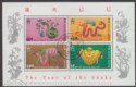 Click for more photos and details Hong Kong 1989 QEII Chinese New Year Snake Miniature Sheet Used SG MS591