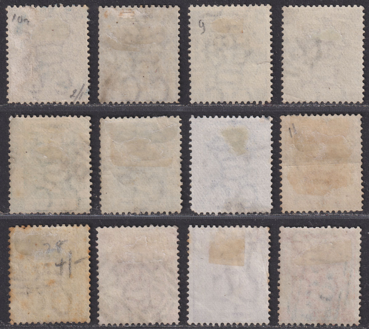 Hong Kong 1863-71 QV wmk Crown CC Selection to 96c Used mixed