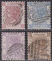 Hong Kong 1880 QV wmk CC Set to 48c Used SG28-SG31 cat £250