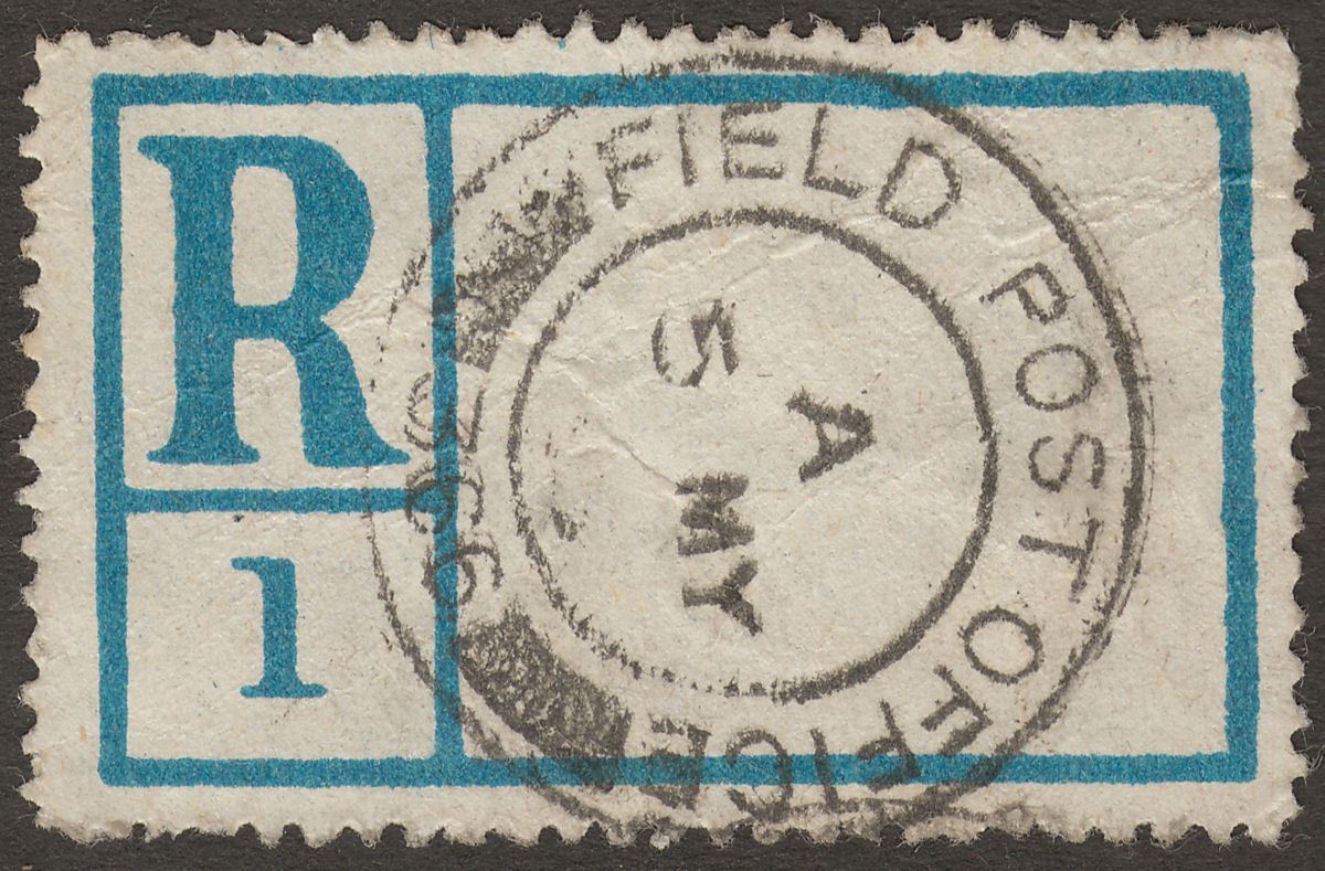 Hong Kong? 1946? Registration Label Used with FPO 366 Postmark