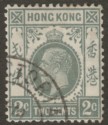 Click for more photos and details Hong Kong 1937 KGV 2c Grey Used SG118c