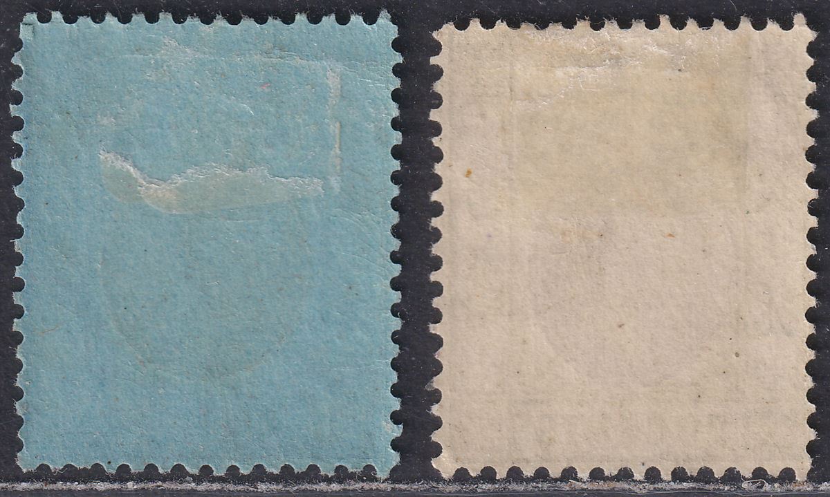 Hong Kong 1921 KGV 20c Purp + Sage-Grn, $1 Purp + Blue Mint SG125 SG129 cat £64