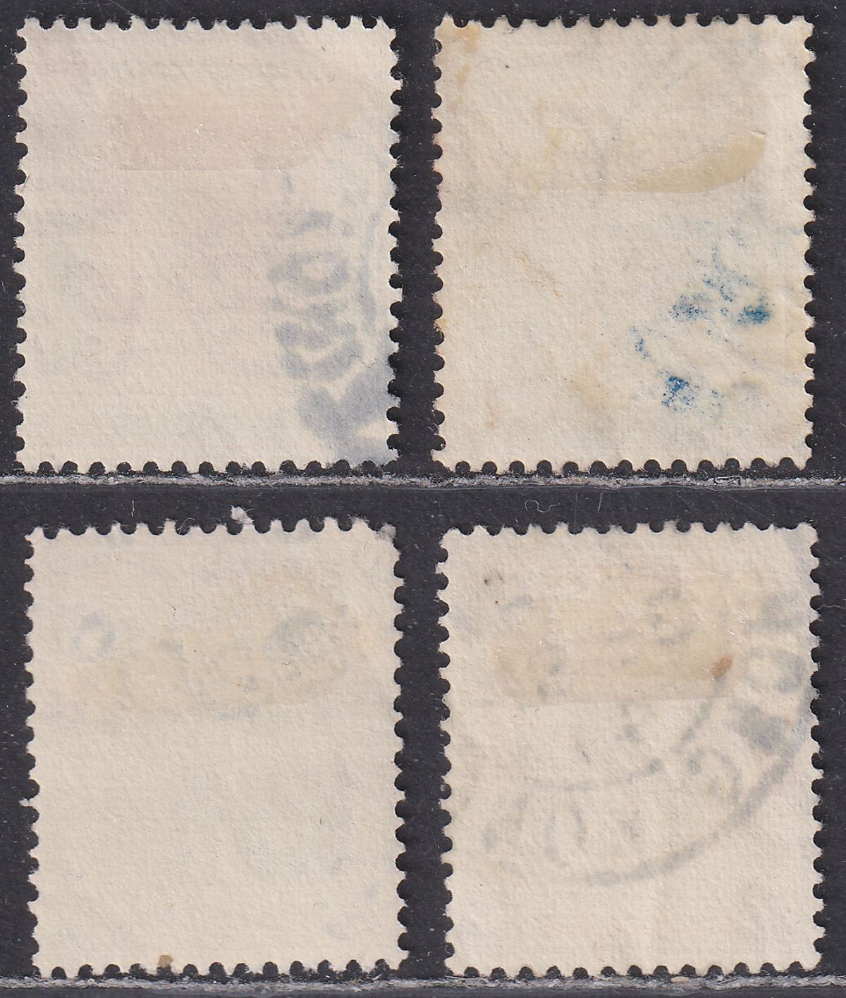 Hong Kong 1938-52 King George VI $1, $2, $5, $10 Used