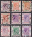 Hong Kong 1938-52 King George VI $1, $2, $5, $10 Selection Used FAULTS