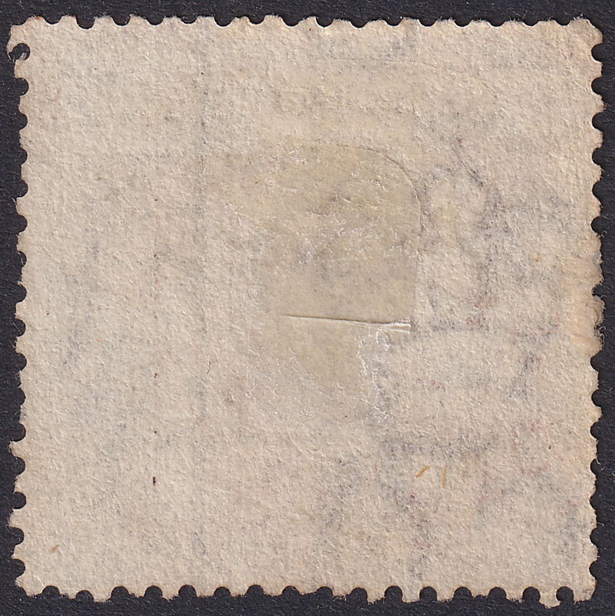 Hong Kong 1874 QV 2c Brown Used with PAID ALL in Red from USA Mail pre-UPU