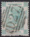 Hong Kong 1863 QV 24c Green Used with D27 Postmark Amoy SG Z14 cat £70