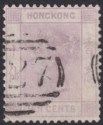 Hong Kong 1882 QV 10c Dull Mauve Used with D27 Postmark Amoy SG Z35 cat £50