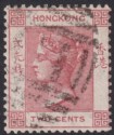 Click for more photos and details Hong Kong 1882 QV 2c Rose-Lake Used with C1 Postmark Canton SG Z159 cat £50