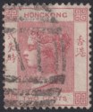 Click for more photos and details Hong Kong 1882 QV 2c Rose-Lake Used with A1 Postmark Amoy SG Z31a cat £70