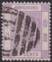 Hong Kong 1880 QV 10c Mauve Used F1 Postmark Foochow SG Z335 cat £50