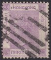 Click for more photos and details Hong Kong 1871 QV 30c Mauve Used SG16 with India? Arrival Mark