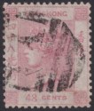 Click for more photos and details Hong Kong 1865 QV 48c Pale Rose Used Yokohama Y1 postmark Black SG Z41 cat £75