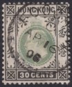 Click for more photos and details Hong Kong 1906 KEVII 30c Green + Black Used w FOOCHOW Postmark SG Z369 cat £60
