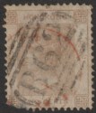 Click for more photos and details Hong Kong c1866 QV 2c Brown Used Faint Red AMOY PAID + Black B62 Postmarks SG Z8