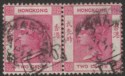 Click for more photos and details Hong Kong 1899 QV 2c Pair Used with Shanghai IPO Mark and Postmark