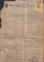 Click for more photos and details Hong Kong 1941 KGVI Stamp Duty 50c Used on Marine Risk Note for Macao to Saigon