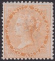 India 1865 QV wmk Elephant Head 2a Orange Mint SG62 cat £150 perf faults
