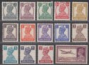 Click for more photos and details India 1940-43 King George VI Set Mostly Mint SG265-277 cat £50 tone spots