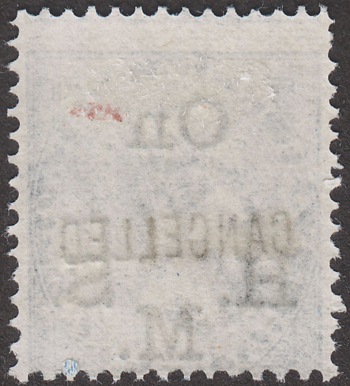 India 1874 QV Official Overprint ½a Blue CANCELLED Mint SG O31c