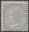 Click for more photos and details India 1867 QV 6a8p Slate Mint SG72 cat £110