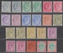 Click for more photos and details India 1902 King Edward VII Set to 1r Mostly Mint SG119-137