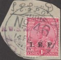 India 1916 KGV Expeditionary Forces IEF 1a Used FPO No 46 Postmark Iraq