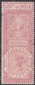 Click for more photos and details India 1891 QV Telegraph Stamp 2a Maroon Mint SG T43 cat £22 w faults