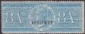 Click for more photos and details India 1868 QV Revenue Special Adhesive 8a SPECIMEN Overprint Mint w creasing