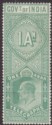 Click for more photos and details India 1904 KEVII Telegraph Stamp 1a Yellow-Green Mint SG T56 cat £24