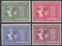 Click for more photos and details India 1949 75th Anniversary of UPU Set Mint SG325-328 cat £26