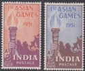 Click for more photos and details India 1951 First Asian Games 2a + 12a Mint SG335-336 cat £20