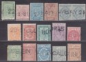 Click for more photos and details India 1869-91 QV Telegraph Selection to 50r Used Halves