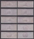 Click for more photos and details India 1866 QV Revenue Special Adhesive SPECIMEN 1a - 30r Including Unissued Vals