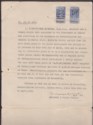 Click for more photos and details India 1956 Revenue Notarial 1r.8a Surcharge on 2r, 1r Used on Document BF69
