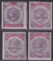 Click for more photos and details India 1863 QV Revenue Share Transfer Type 4 SPECIMEN Opt 8a 3r10a 6r4a 10r p15½