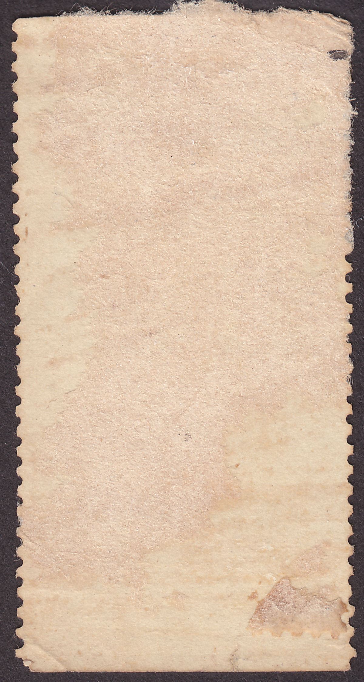 India 1867 QV Revenue Petition Inverted Overprint on Foreign Bill 8a Var Used NC