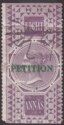 Click for more photos and details India 1867 QV Revenue Petition Overprint Doubled on Foreign Bill 8a Used BF4a