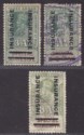 Click for more photos and details India 1921 Revenue Insurance Overprint on Special Adhesives 3a 4a 8a Used BF2-5