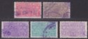 Click for more photos and details India 1940-48 KGVI Revenue Insurance Selection 1r - 10r Used BF60-66