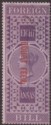 Click for more photos and details India 1870 QV Revenue Court Fees Opt Foreign Bill 8a on White Paper Used BF49