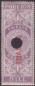 Click for more photos and details India 1870 QV Revenue Court Fees Opt on Foreign Bill 12r White Paper Used BF55