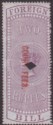 Click for more photos and details India 1870 QV Revenue Court Fees Opt on Foreign Bill 2r on Blued Paper Used BF53