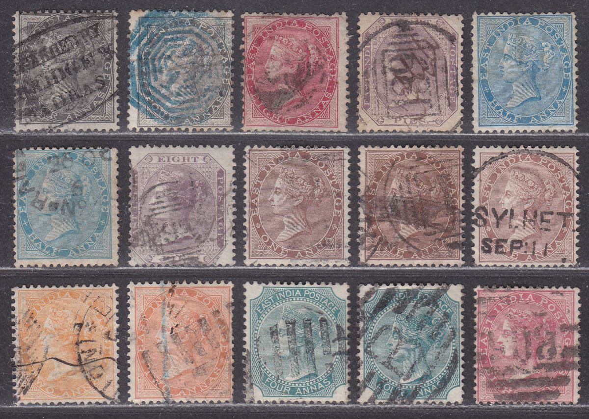 India 1856-65 Queen Victoria Selection to 8a Used