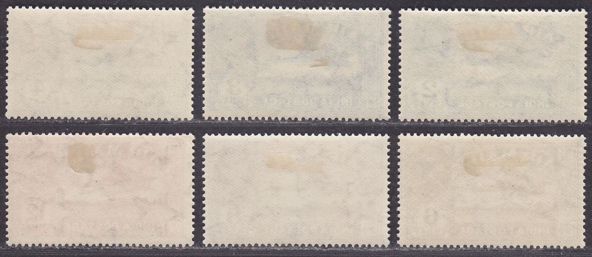 India 1929 King George V Airmail Set Mint SG220-225 cat £55
