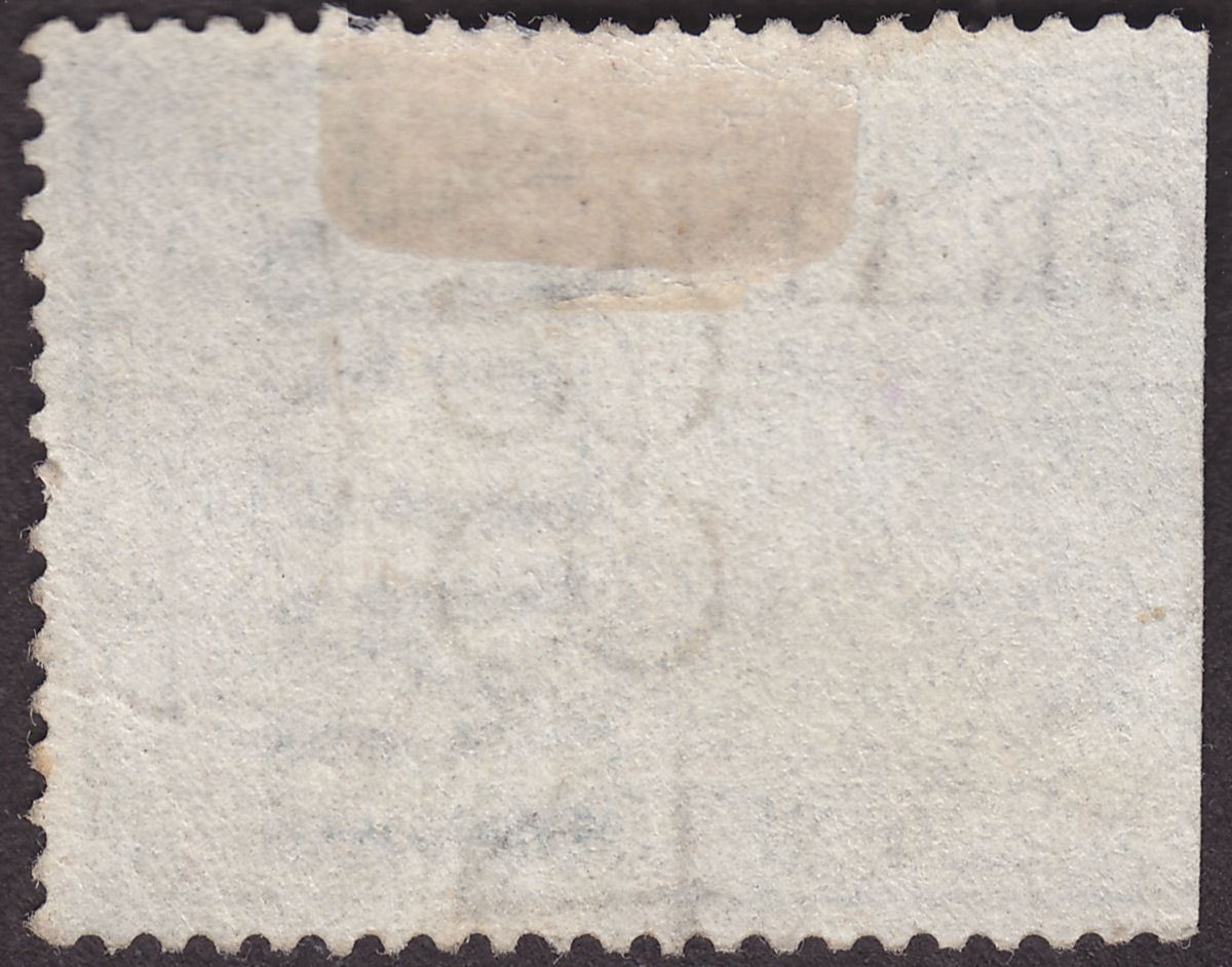 India 1882 QV Telegraph Stamp Overprint 4a Green Right Half Used SG T23 cat £38