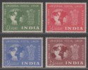 Click for more photos and details India 1949 75th Anniversary of UPU Set Mint SG325-328 cat £26