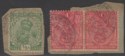 Click for more photos and details India used Bandar Abbas KGV ½a, 1a Pair Used with BANDAR-ABAS Postmarks