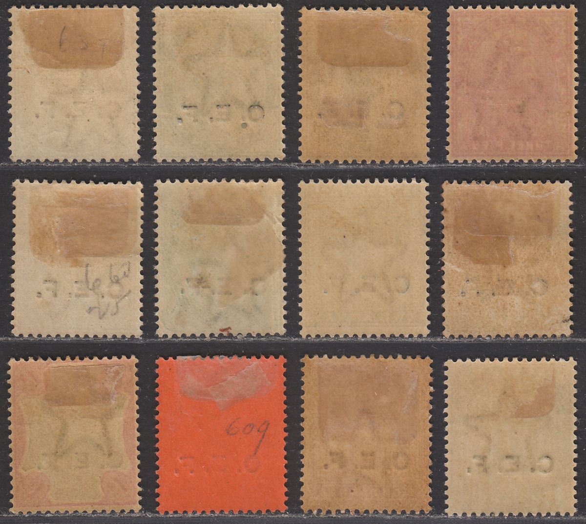 India 1900 QV China Expeditionary Force CEF Overprint Set Mint SG C1-C10 cat £80
