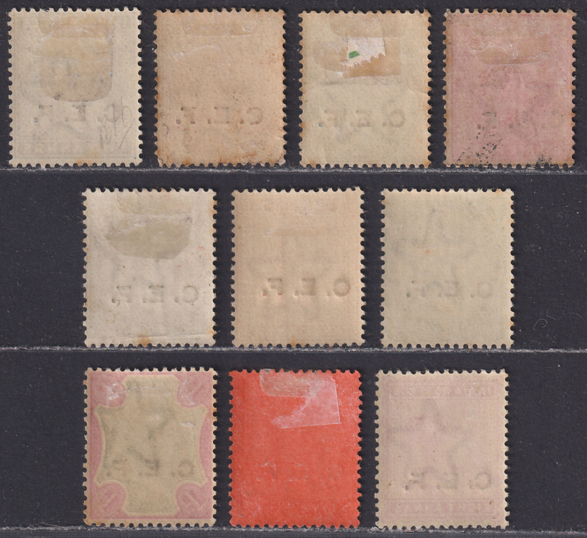 India 1900 QV China Expeditionary Force CEF Opt Set Most Mint SG C1-C10 cat £80